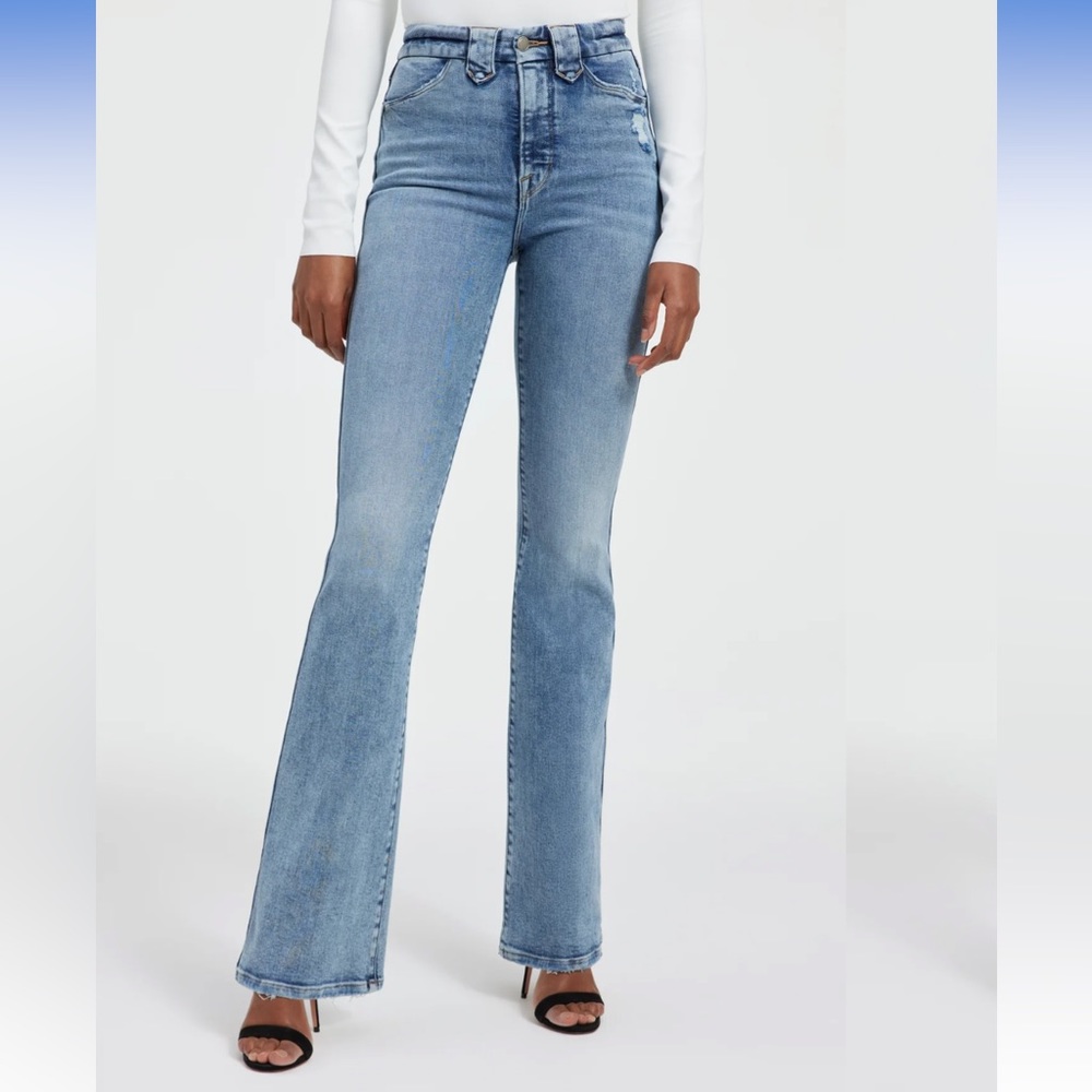 Good American Good Curve Bootcut Jean Indigo380 Size 24 NWT